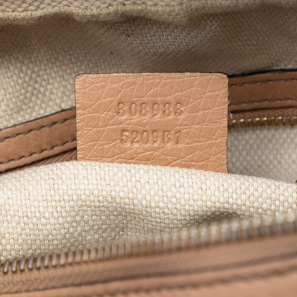 Pre-Loved Gucci Pebbled Leather Soho Chain Zip Shoulder Bag - Picture 6 of 7